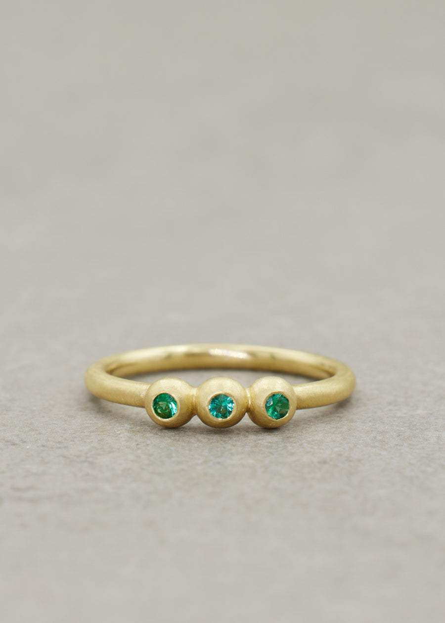 ANNA Emerald ring 18kt