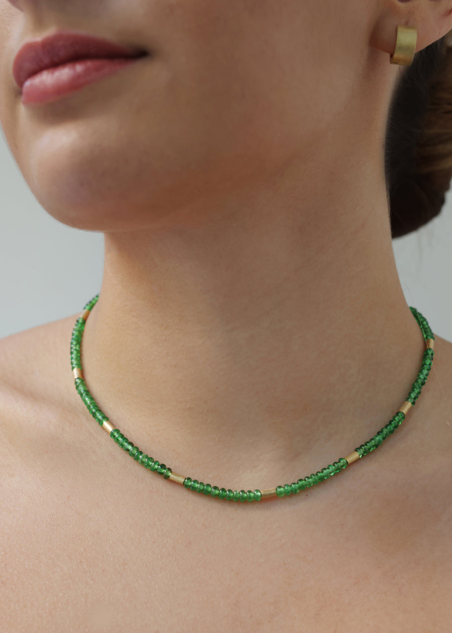 Tsavorite Gemstone Necklace