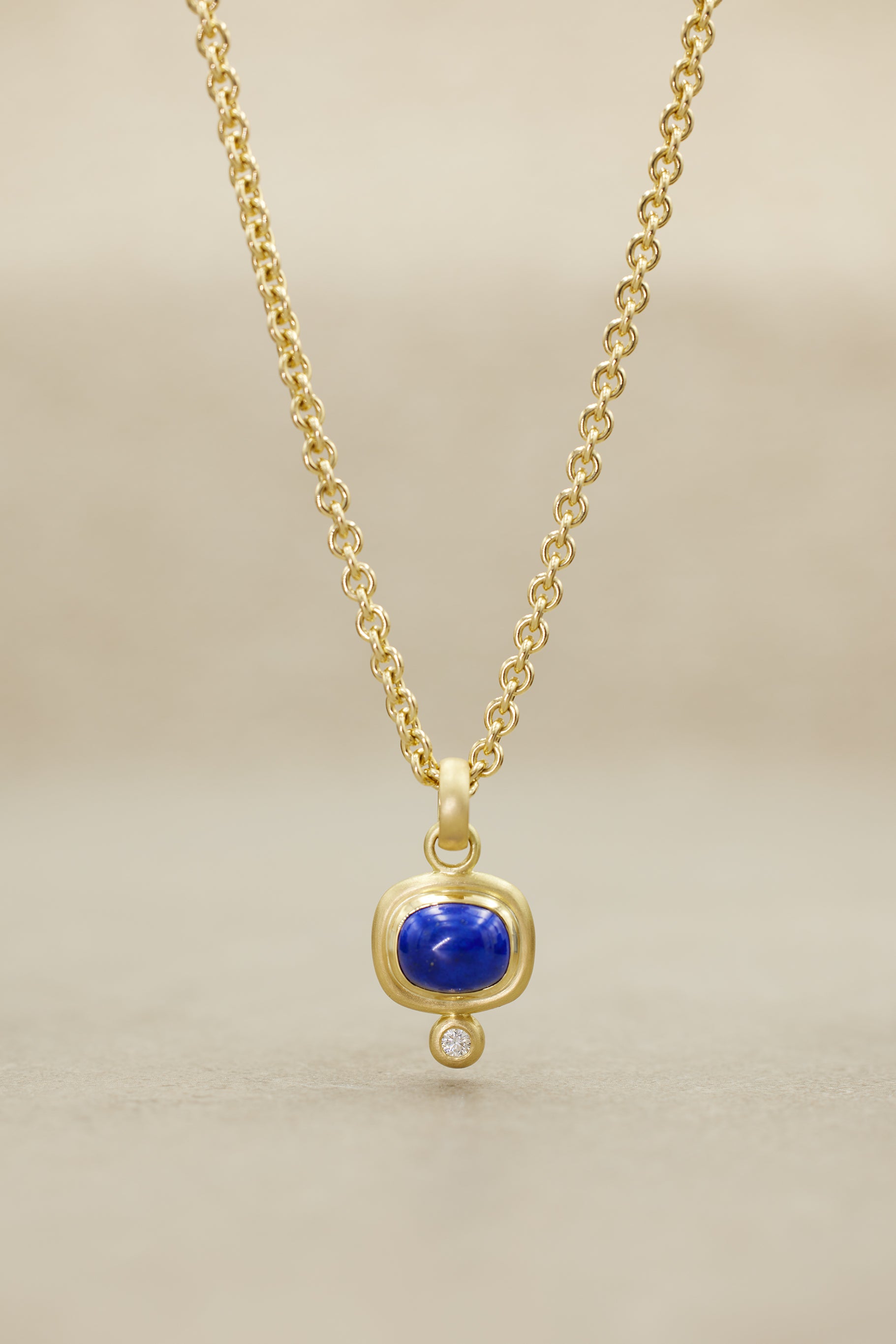 Lapis Lazuli Cushion RONDO Pendant