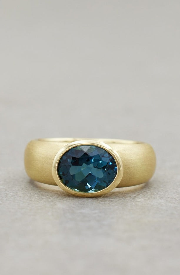 Indicolite Tourmaline 'SIENA' Ring