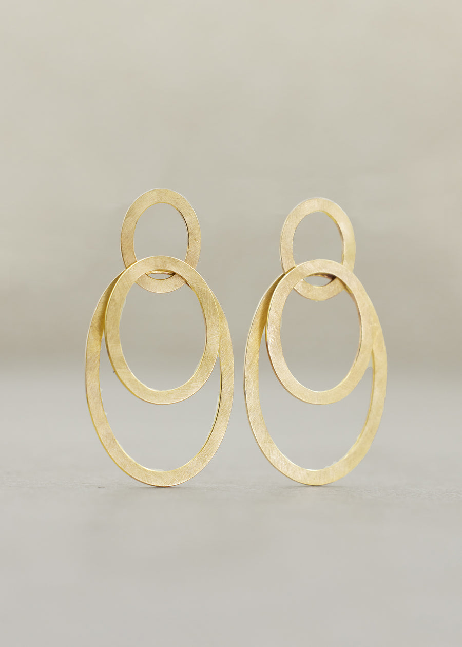 'Suspension' Earrings Yellow Gold