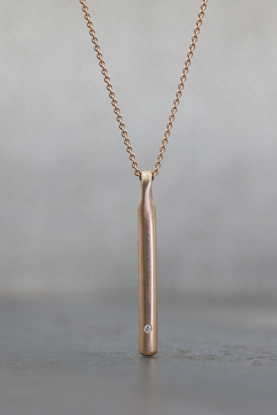 'RONDO' Bar Pendant Rose Gold