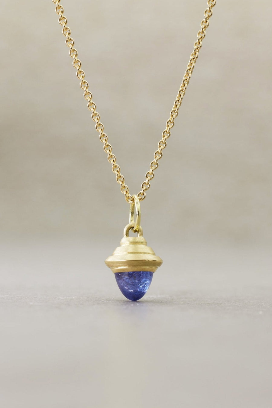 Tanzanite Acorn Pendant