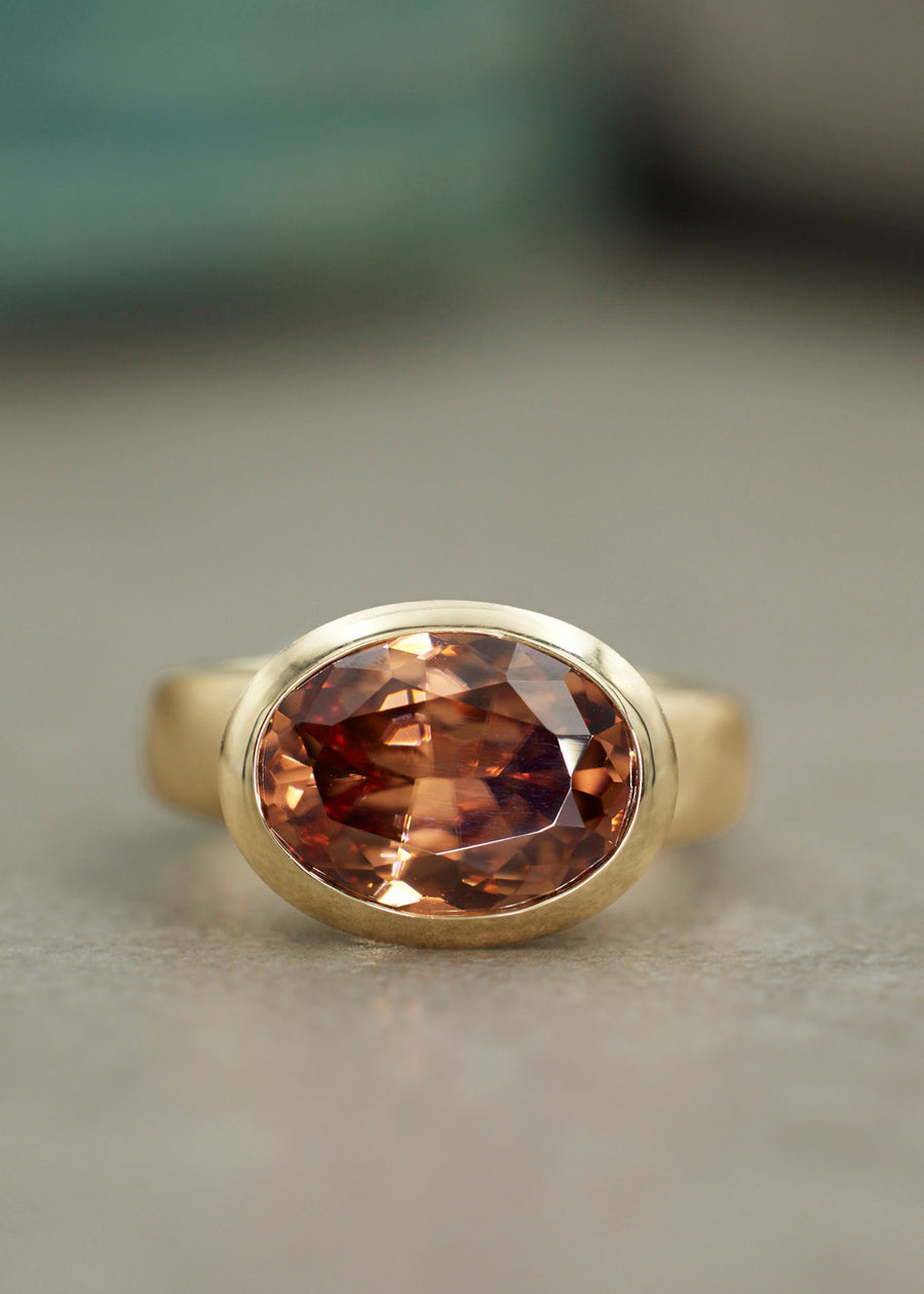 Imperial Zircon Fluted Oval Ring