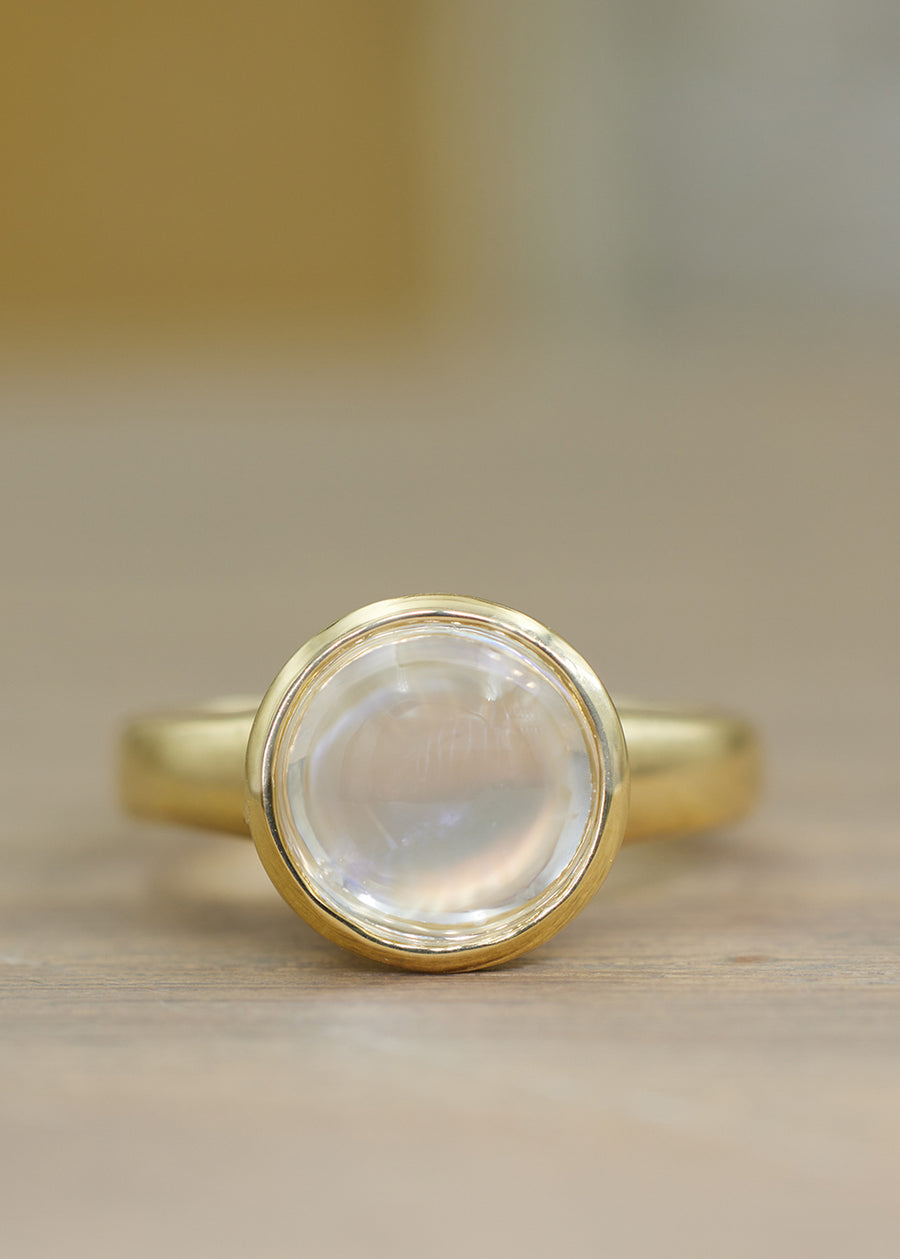 'Golden Hour' Moonstone Ring