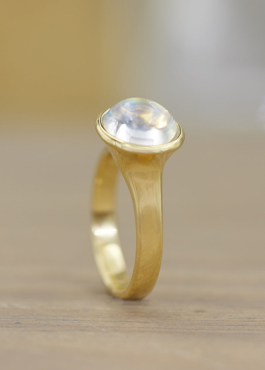 'Golden Hour' Moonstone Ring