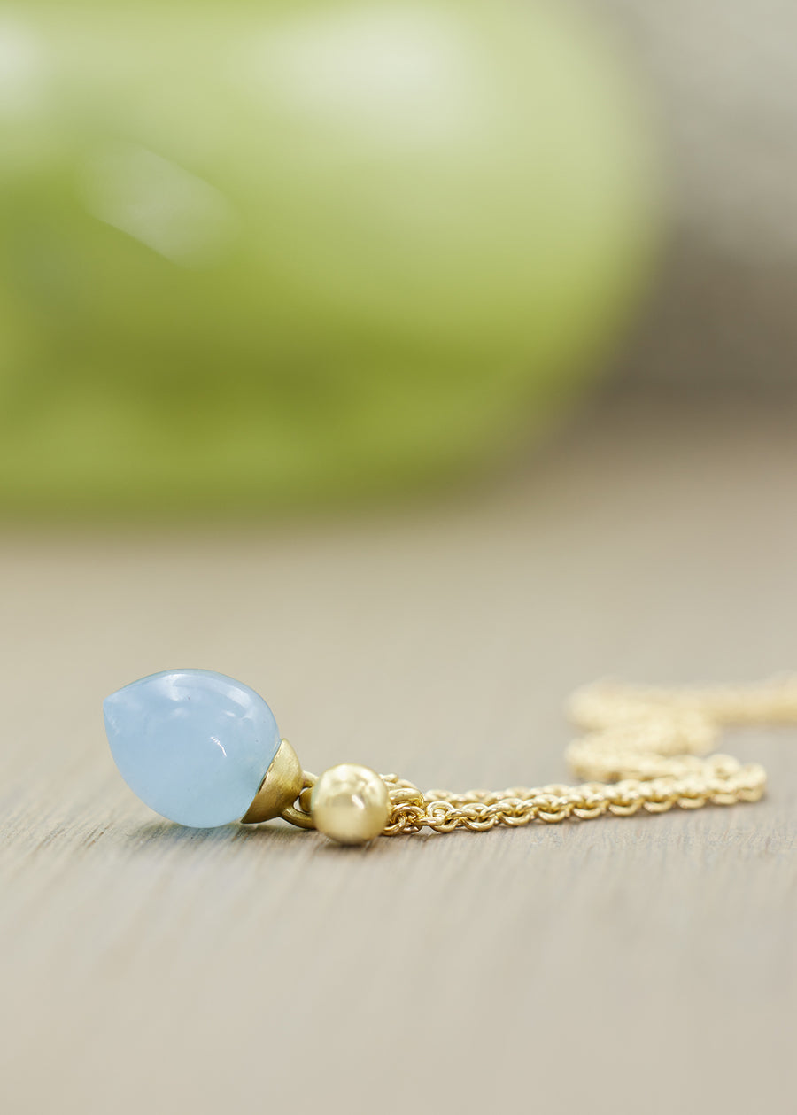 Aquamarine Drop Pendant