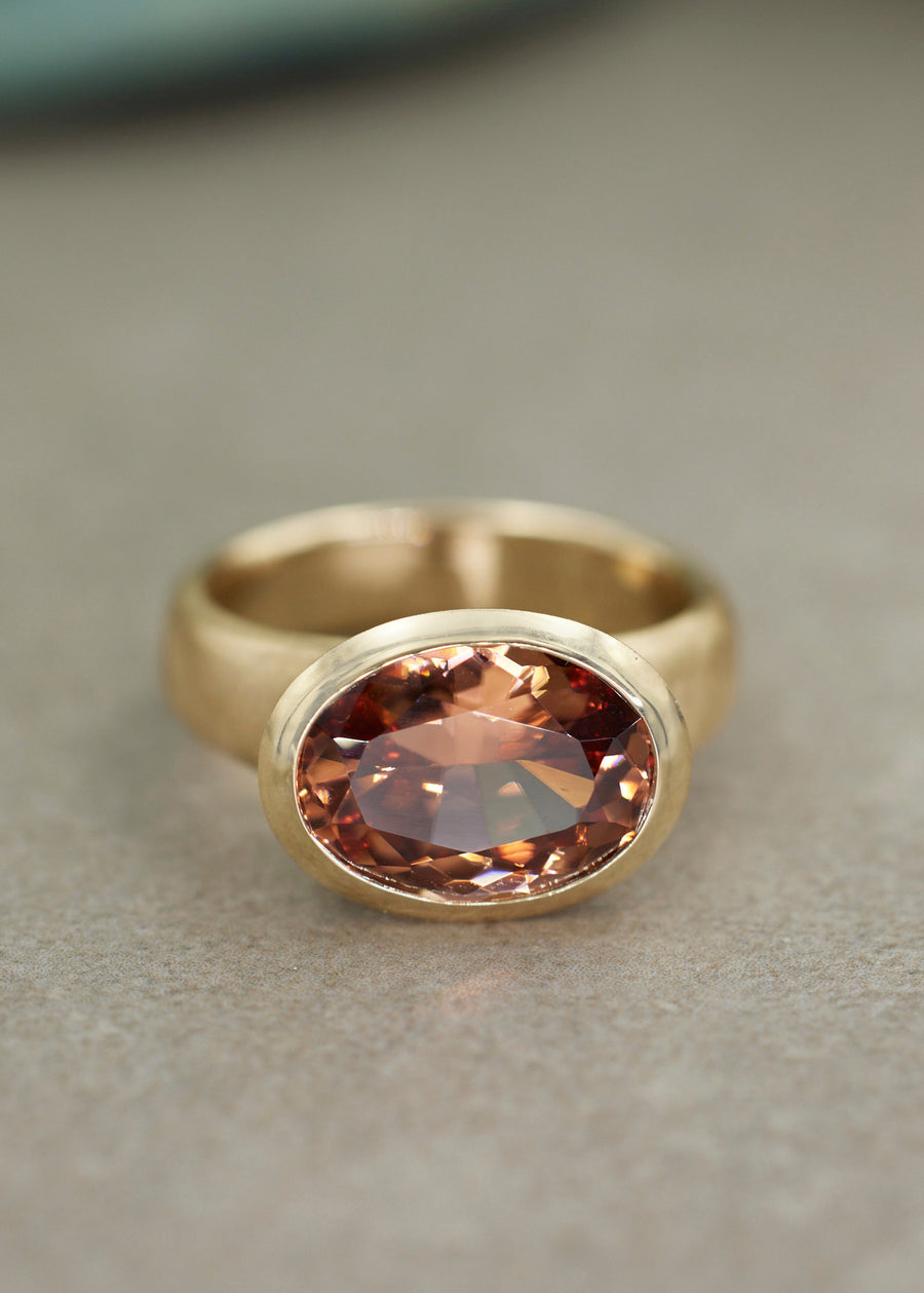 Imperial Zircon Fluted Oval Ring