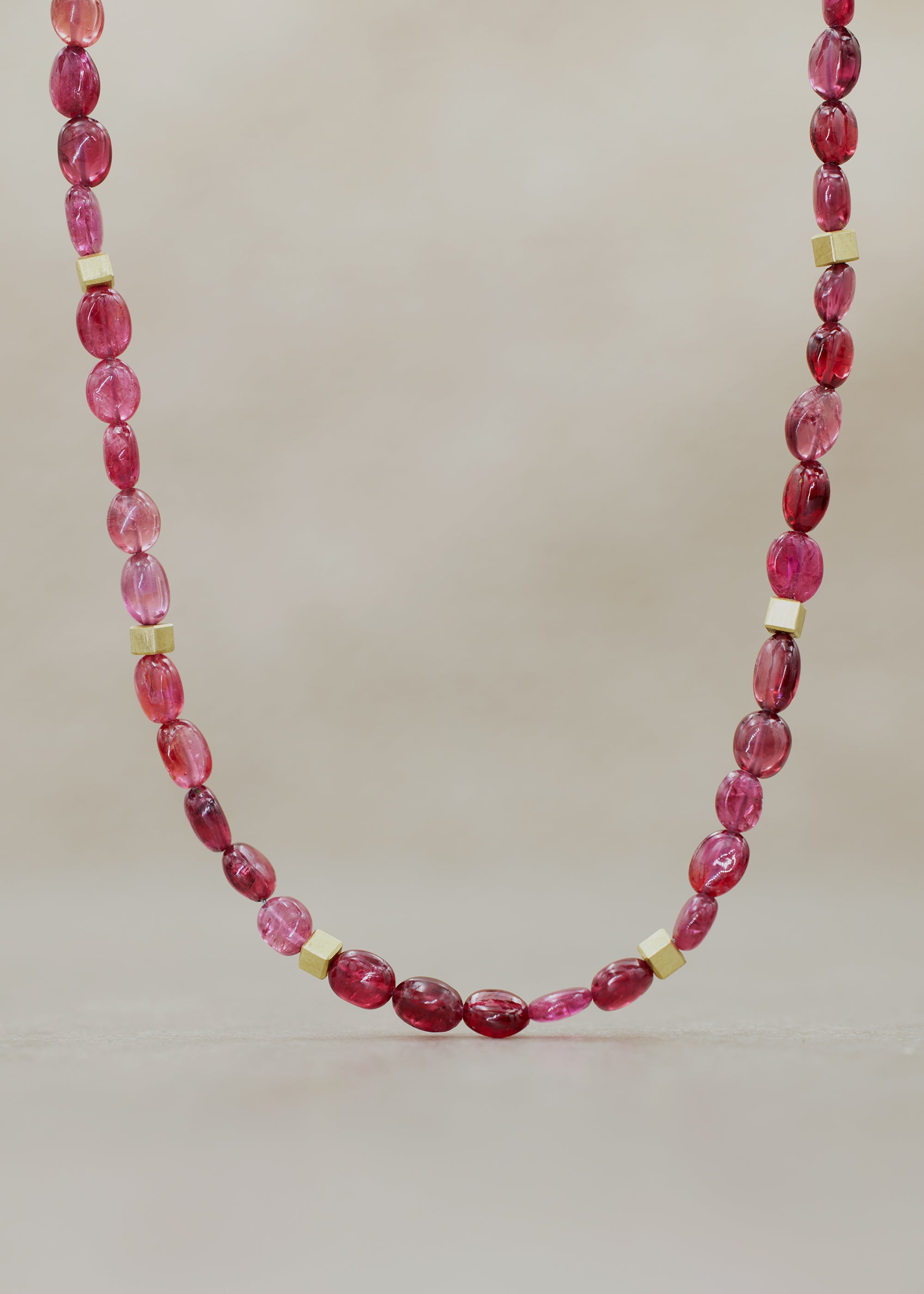 Red Spinel Gemstone Necklace