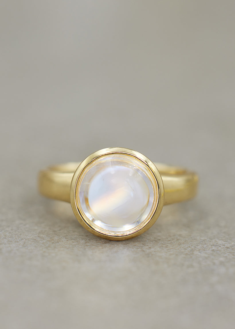 'Golden Hour' Moonstone Ring