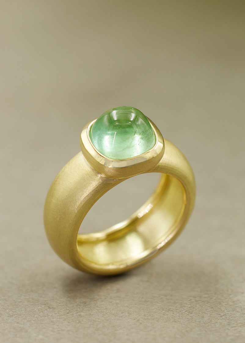 Mint Green Tourmaline Ring