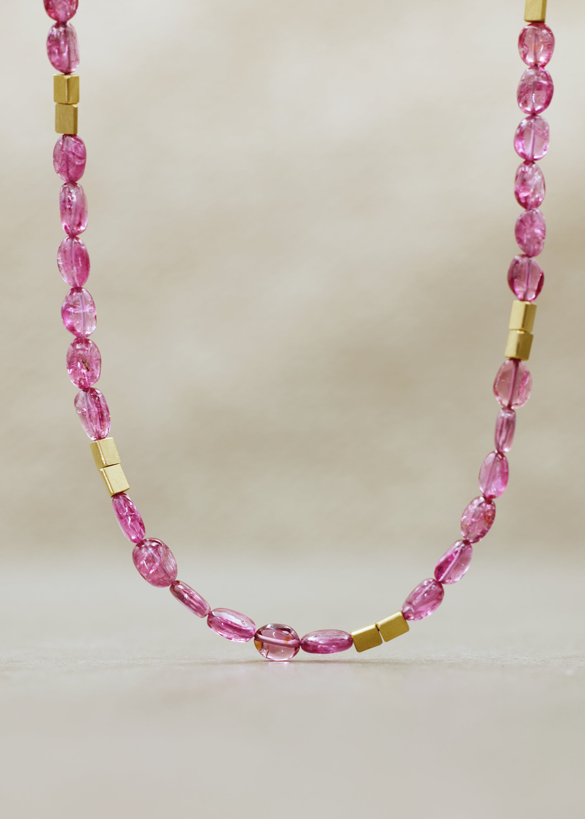 Pink Spinel Gemstone Necklace