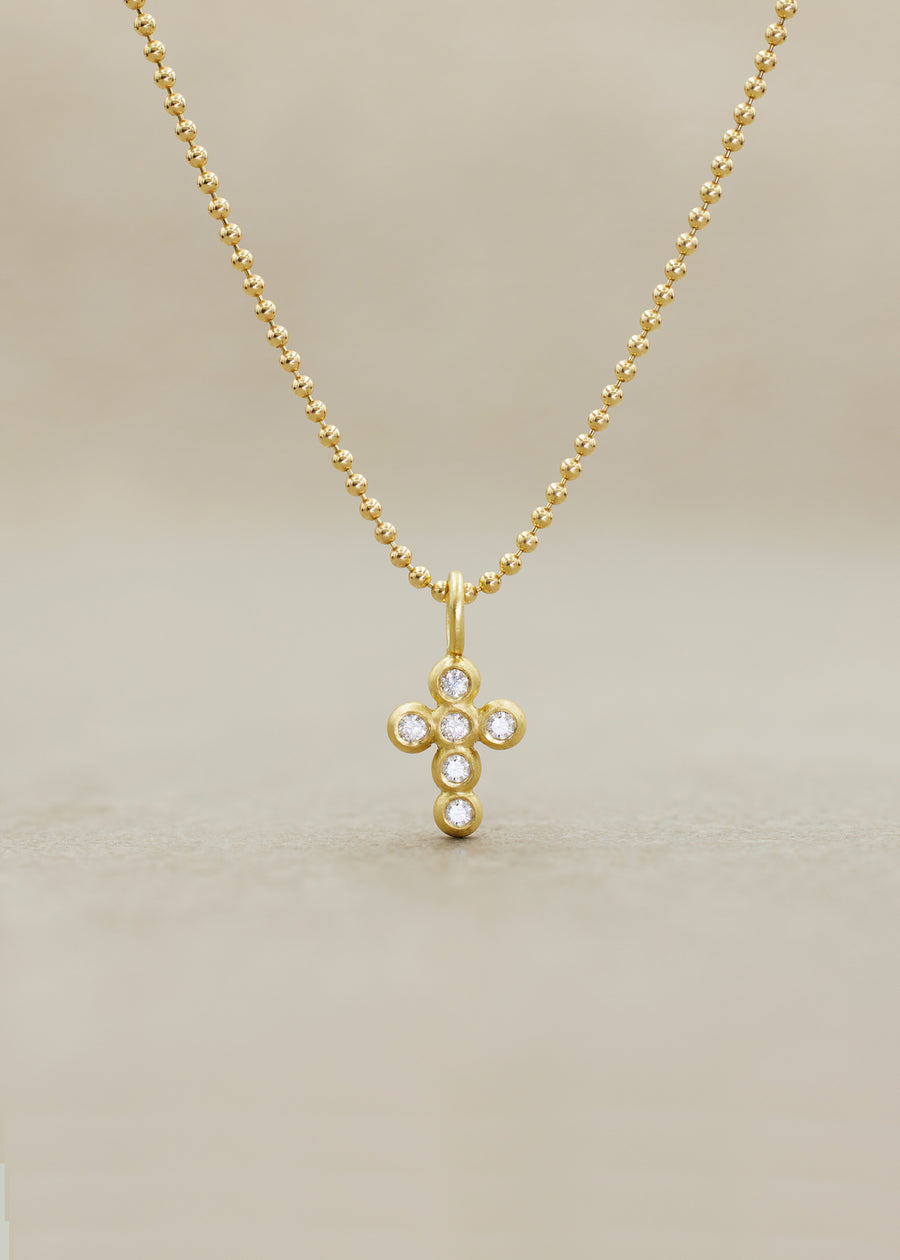 'Pallina' Mini Diamond Cross