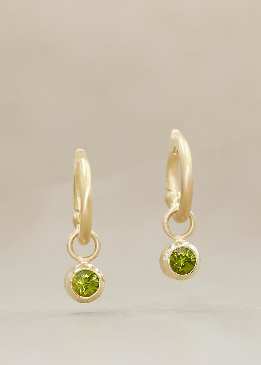 Vesuvianite 'GEM' Charm Earrings Medium