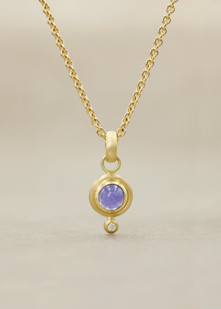 Tanzanite  Cabochon 'Rondo' Pendant