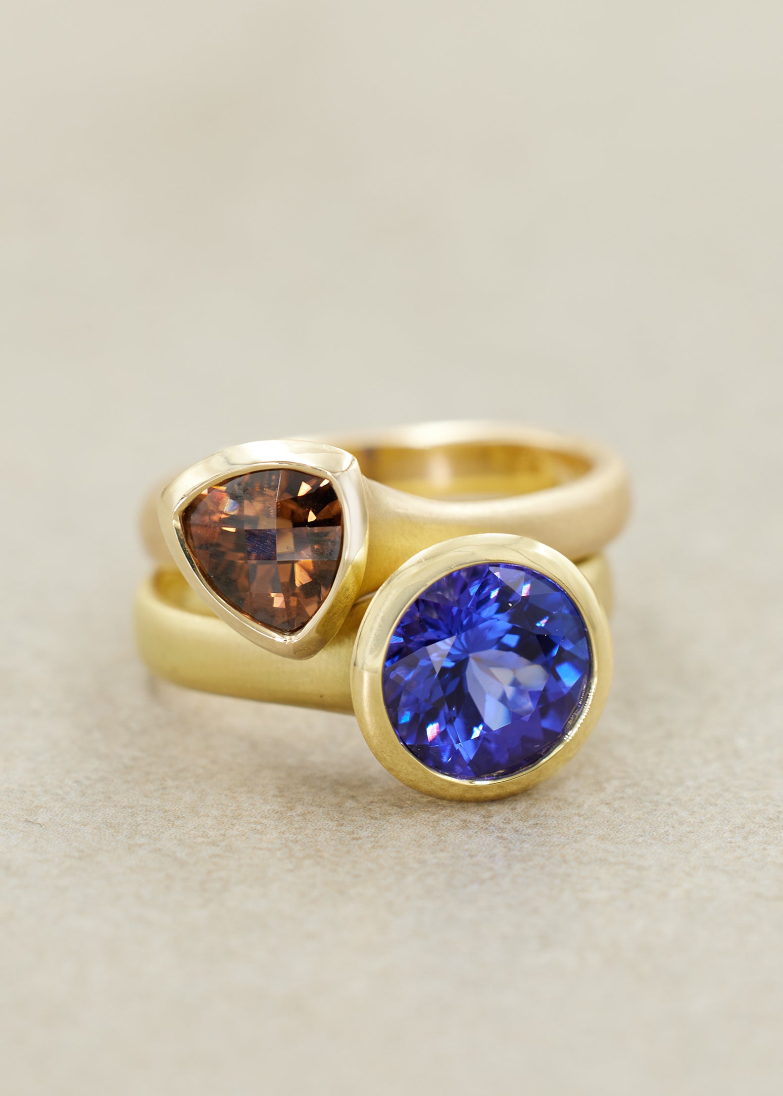Tanzanite Fluted Ring