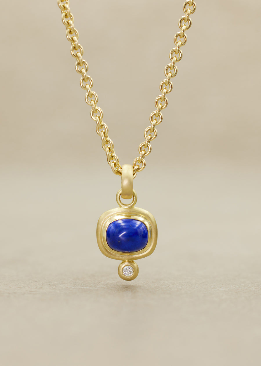 Lapis Lazuli Cushion RONDO Pendant