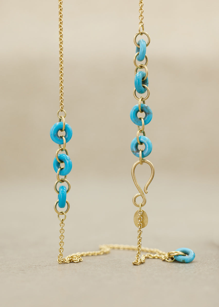 Turquoise Lariat Necklace