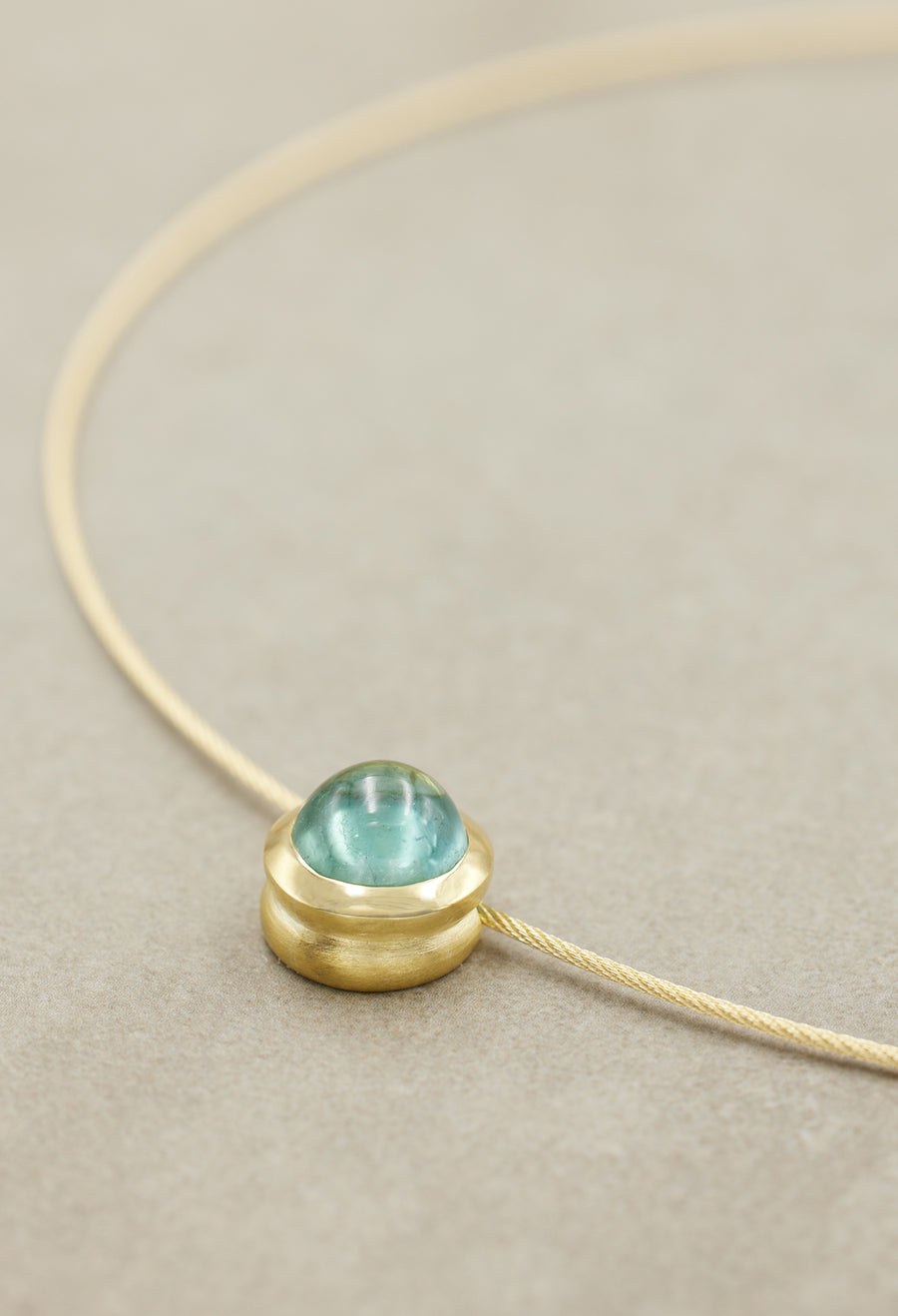 Blue-Green Tourmaline 'DULCI' Pendant, Large