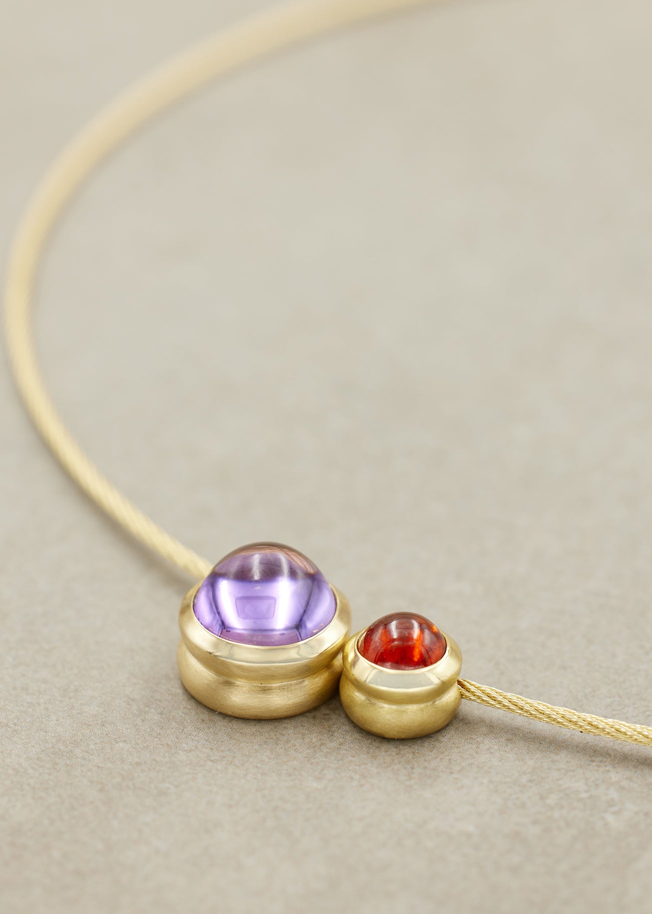 Red-Orange Garnet 'DULCI'  Pendant, Small