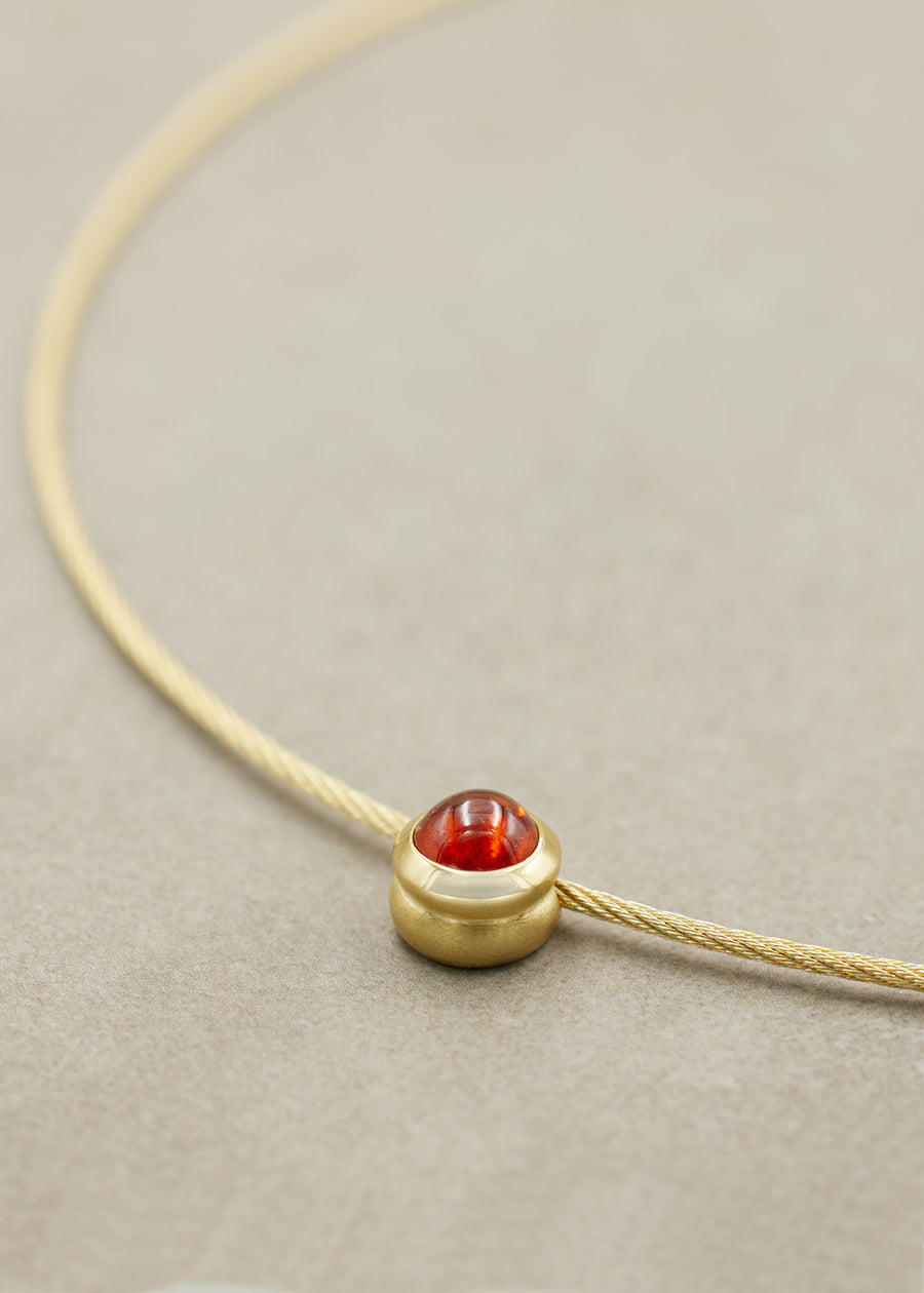 Red-Orange Garnet 'DULCI'  Pendant, Small