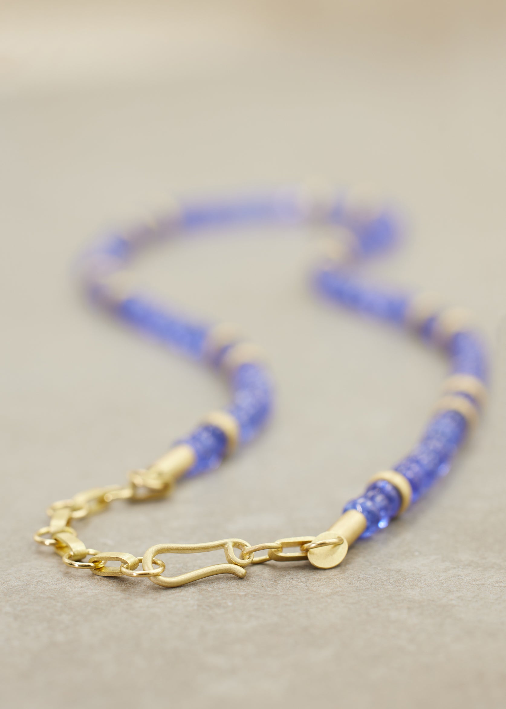 Tanzanite Rondelle Necklace