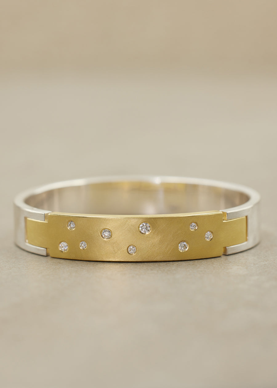 'FORTUNA' Constellation Cuff with Diamonds