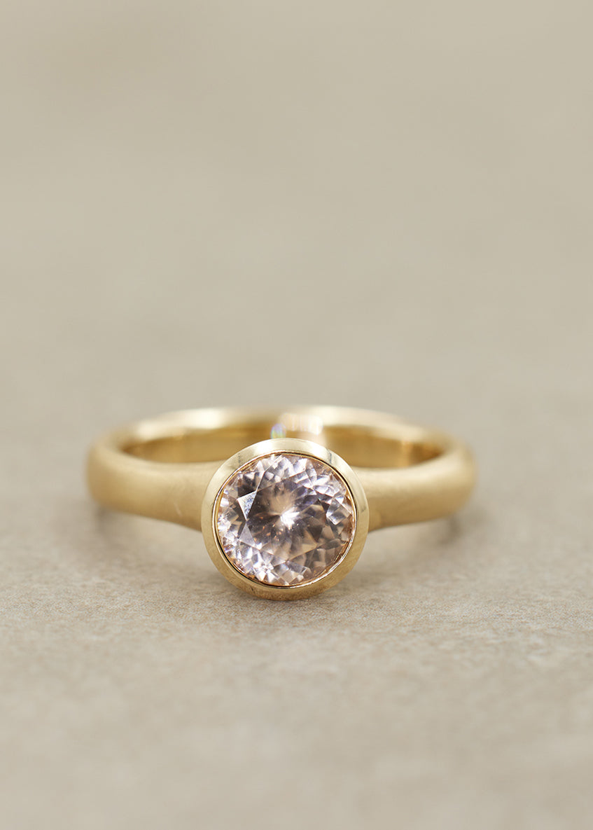 Rose Champagne Fluted Ring