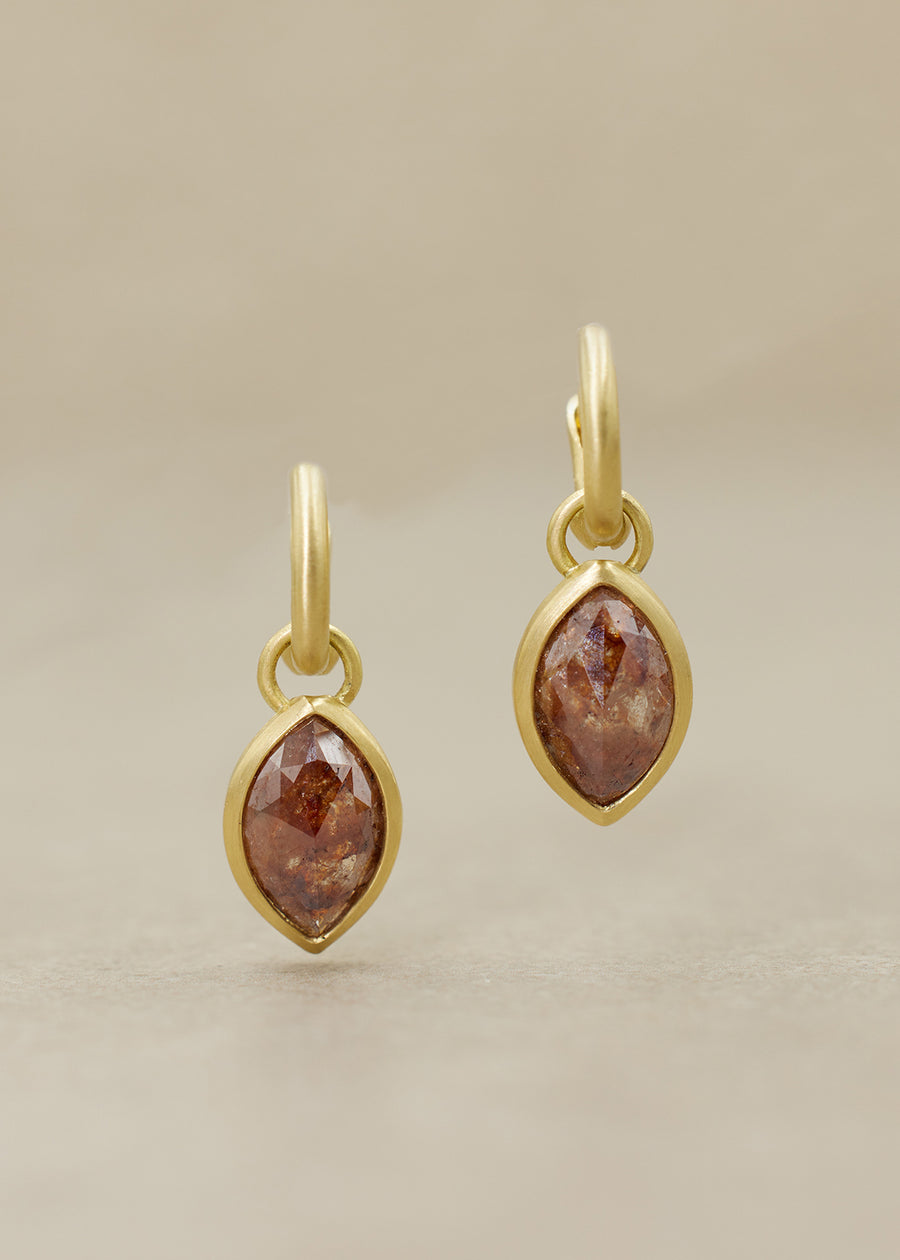 'AEGEA' Marquise Diamond Charm Earring Set