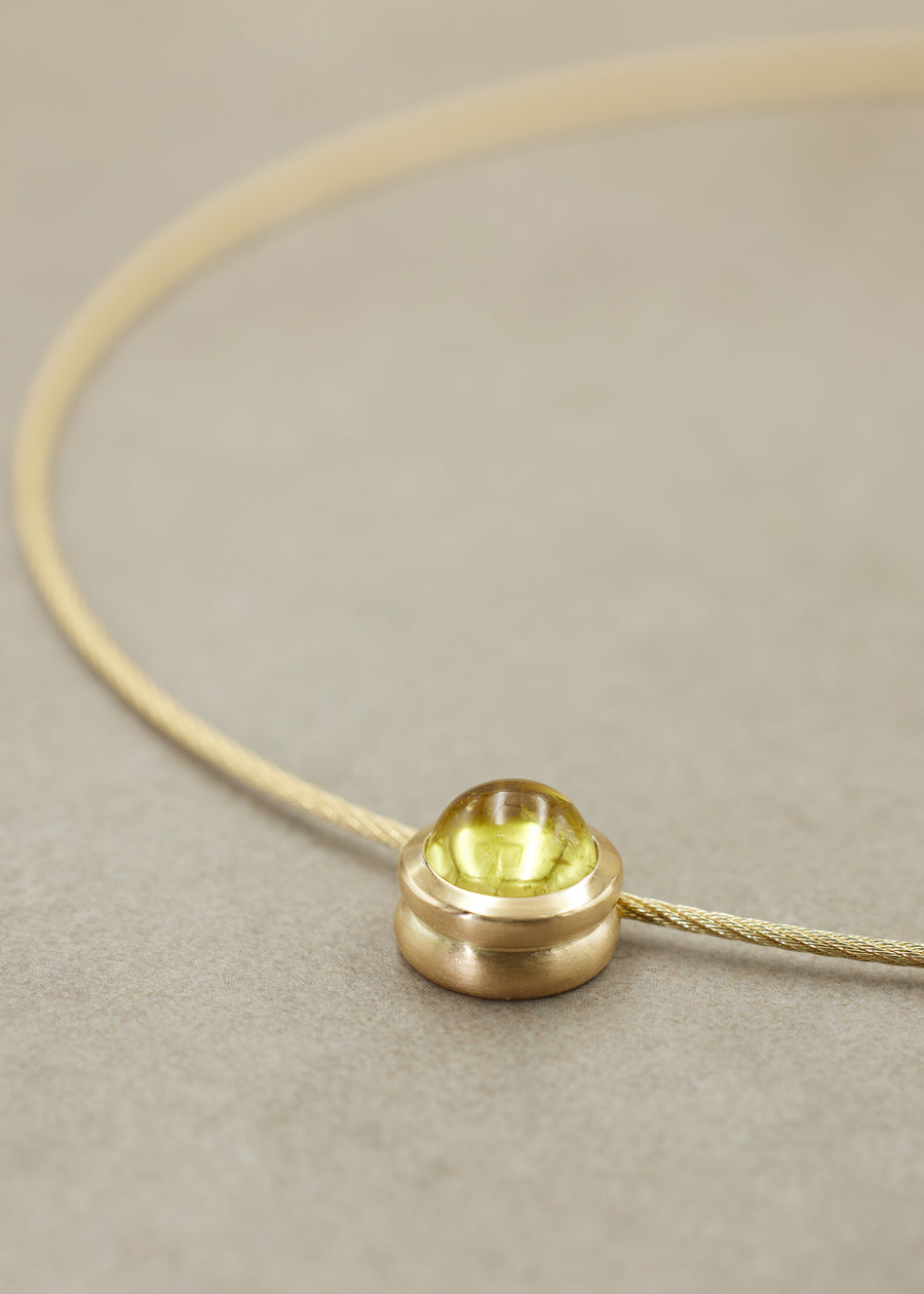 Lemon Citrine 'DULCI' Pendant, Large