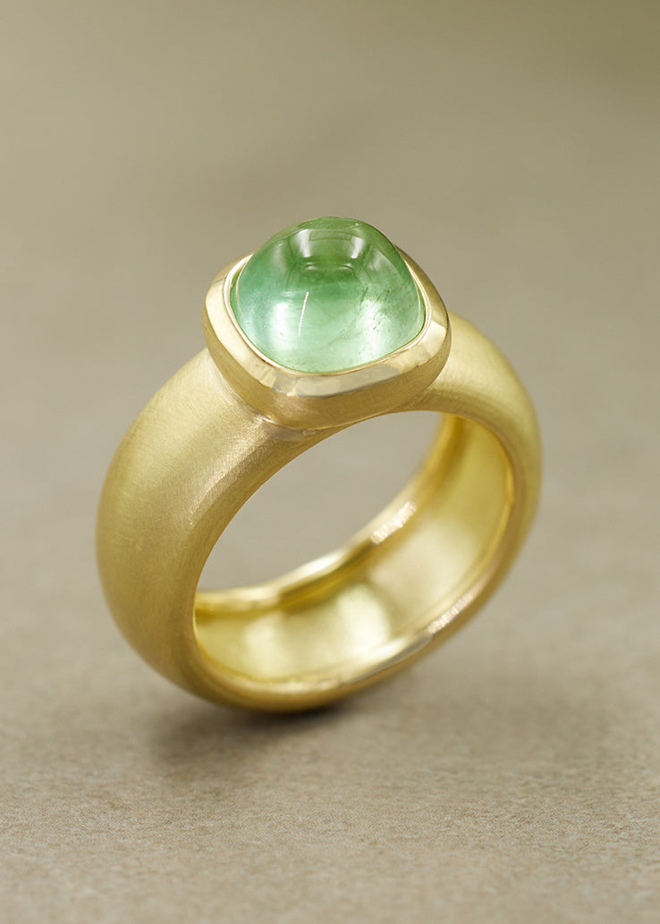 Mint Green Tourmaline Ring