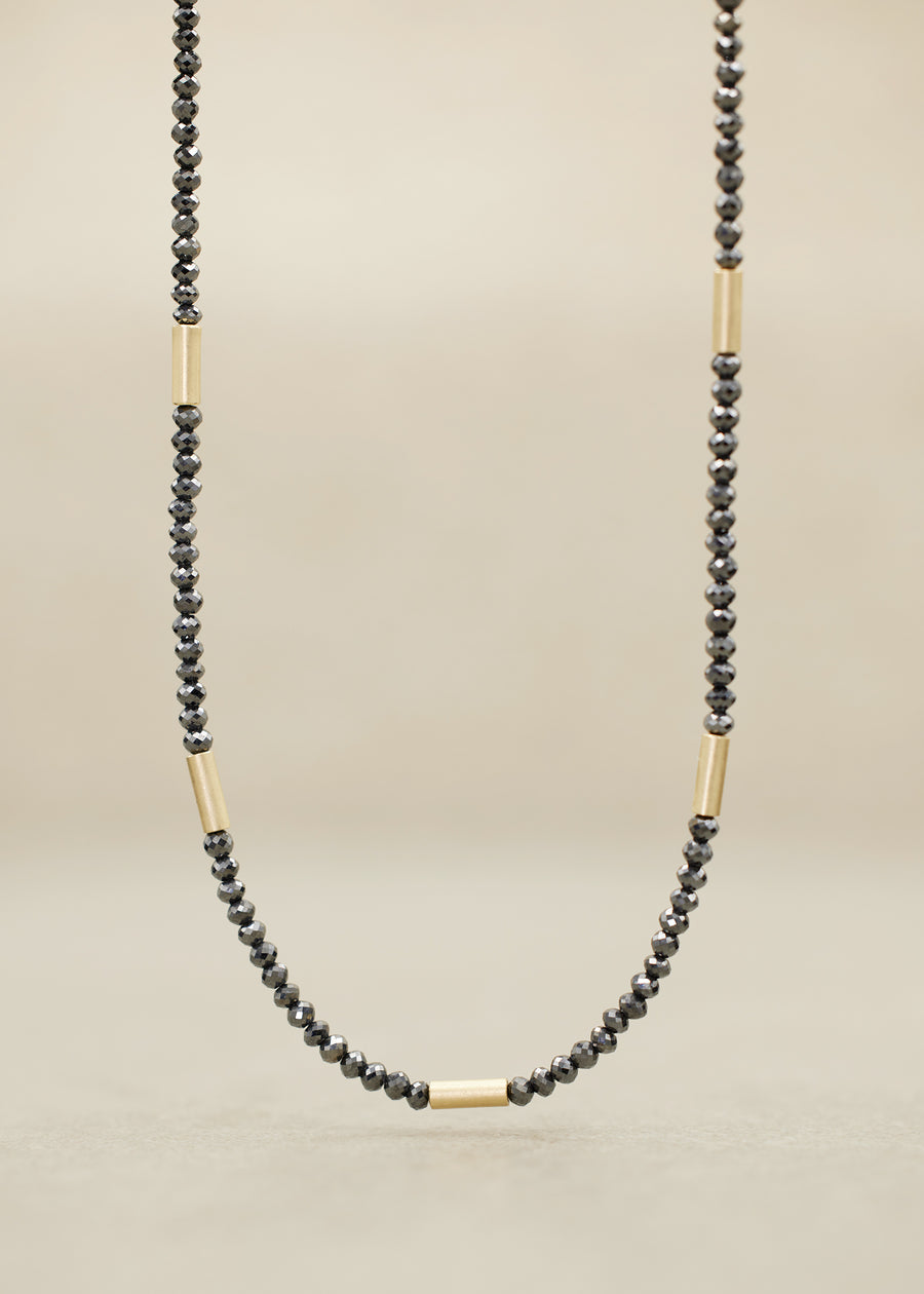 'AEGEA' Black Diamond Necklace