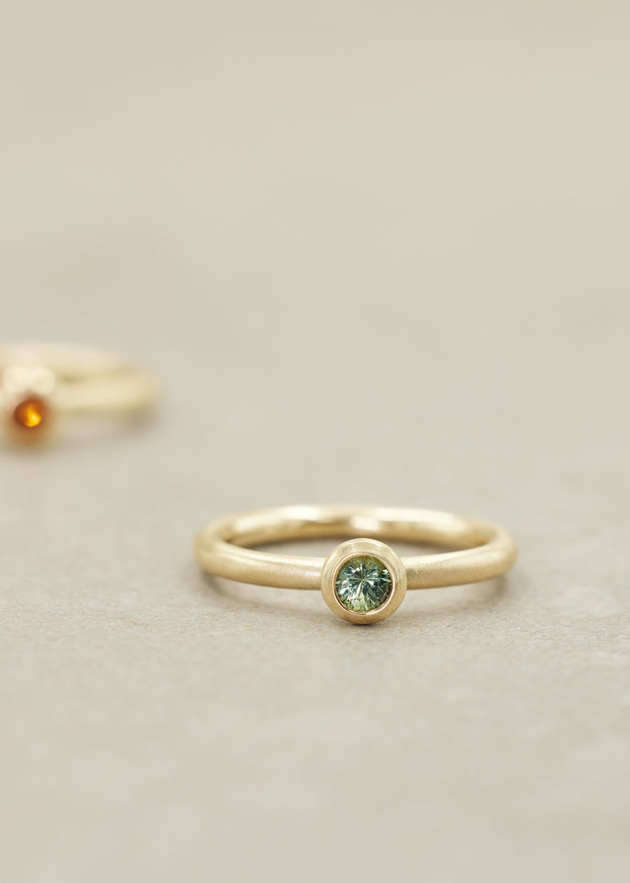 Gray Sapphire Gem Stack Ring