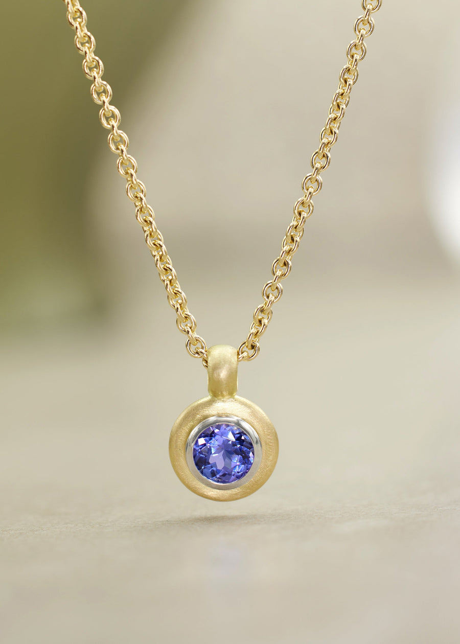 Tanzanite Circle Pendant