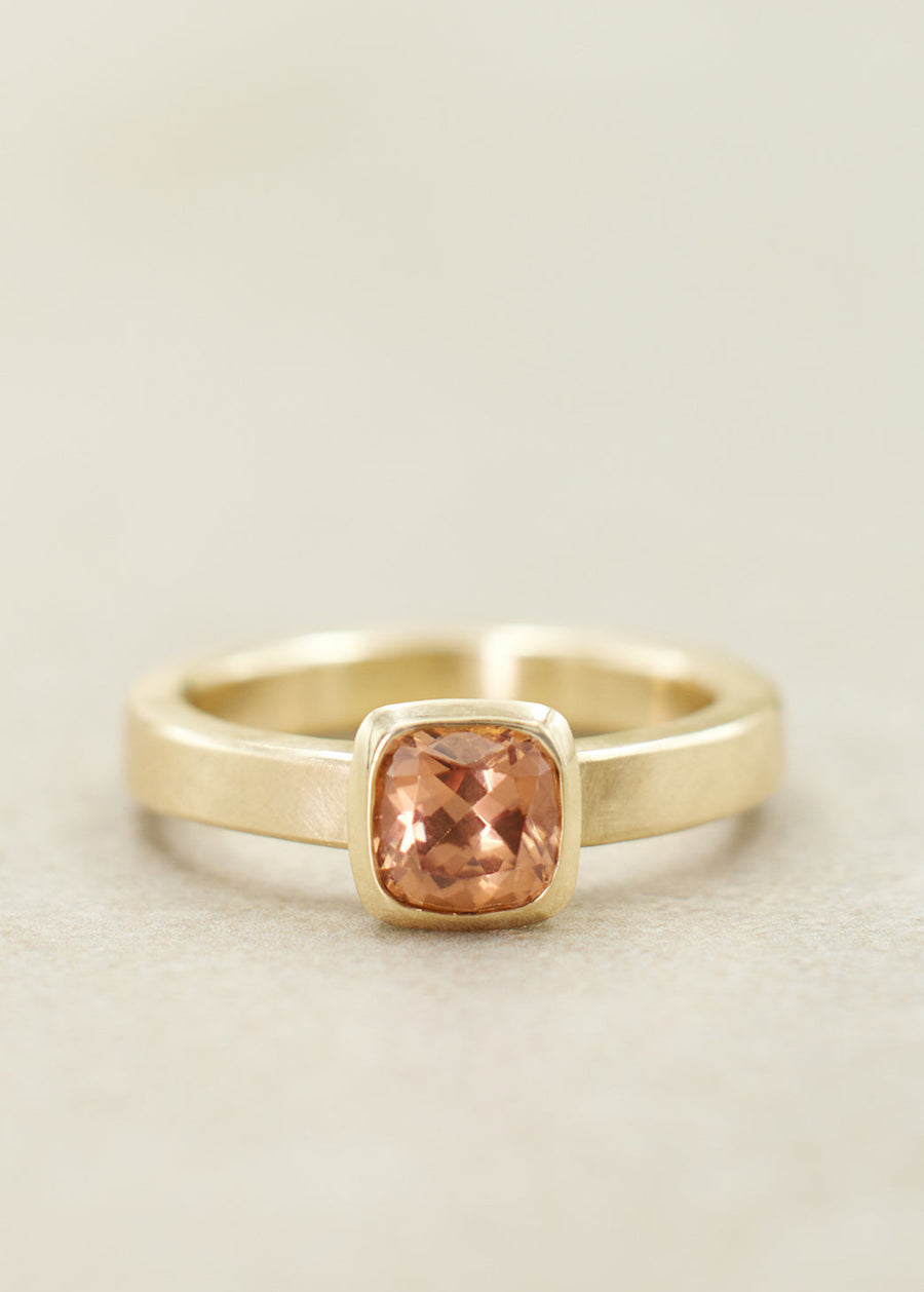 Imperial Zircon Cushion Ring Medium