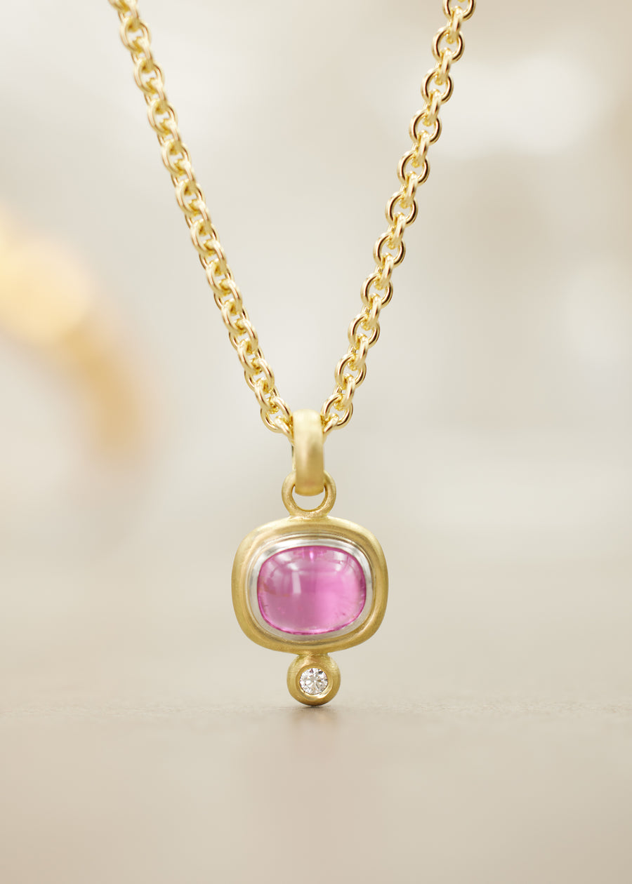 Pink Tourmaline RONDO Pendant