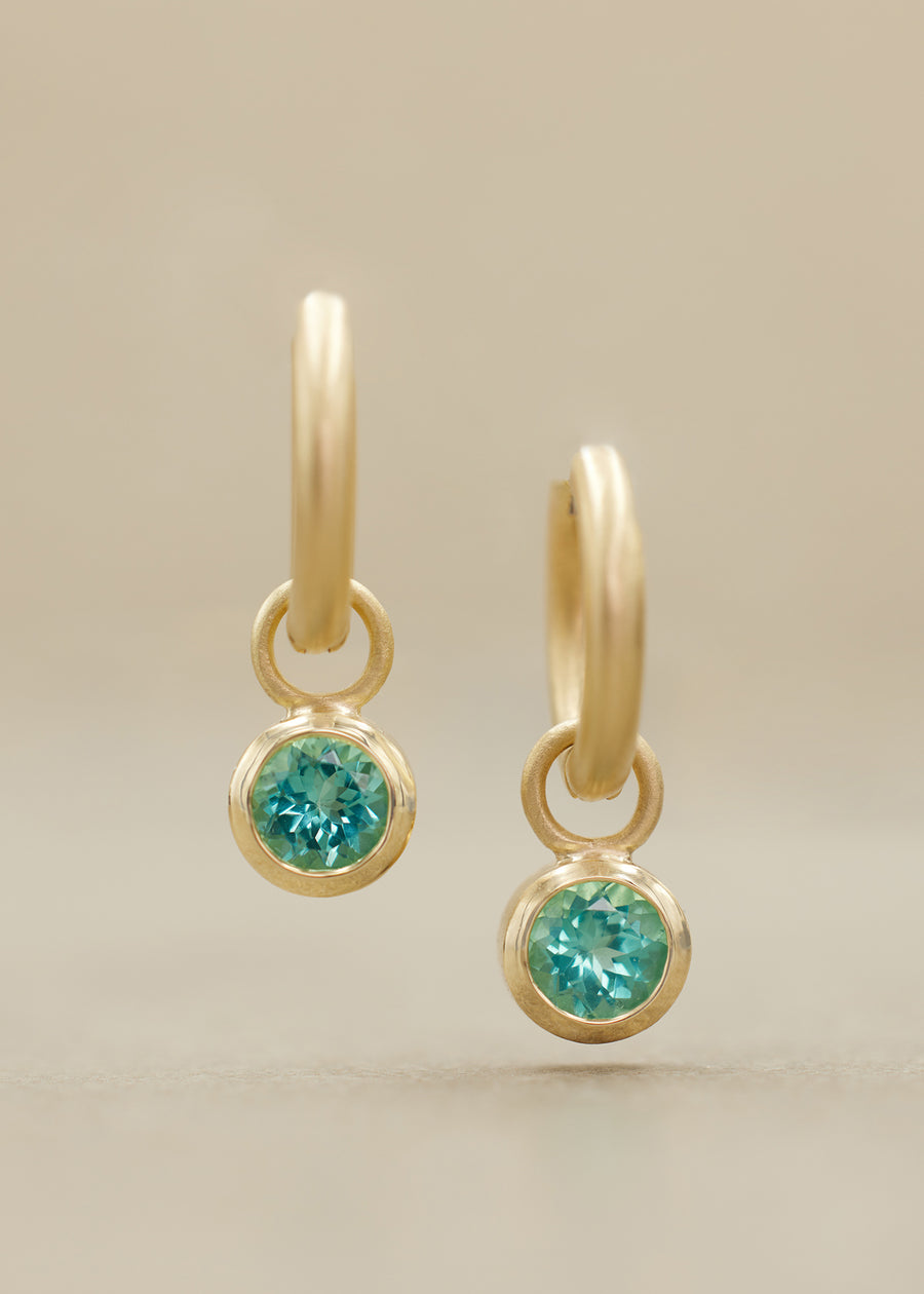 Apatite 'GEM' Charm Earrings, Large