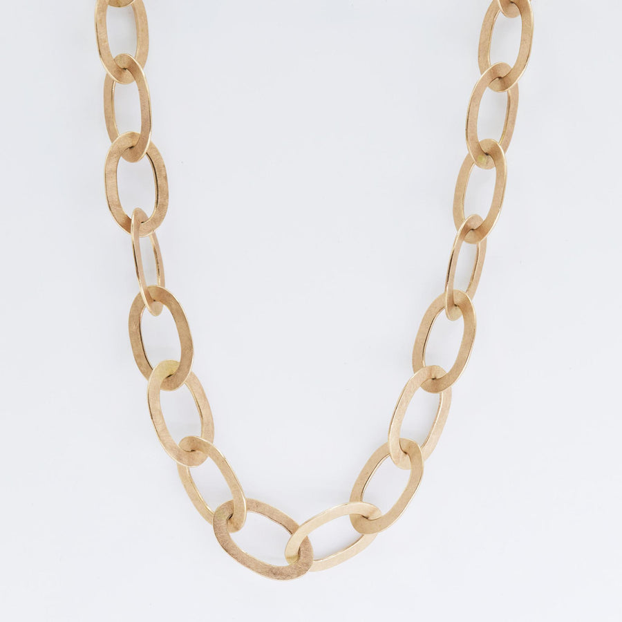 The Oval Link Chain Rose Gold