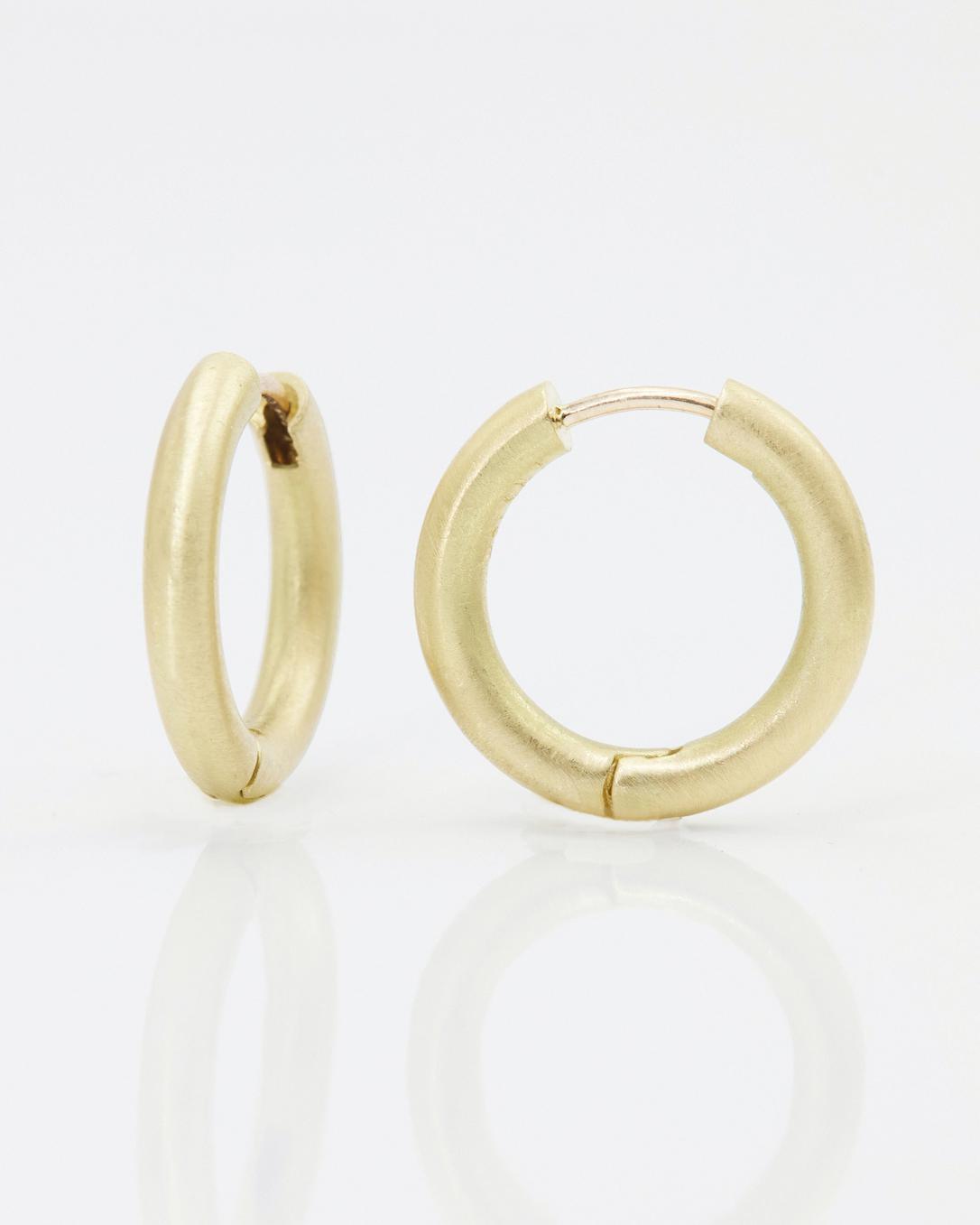 'RONDO' Solid Hoops yellow gold