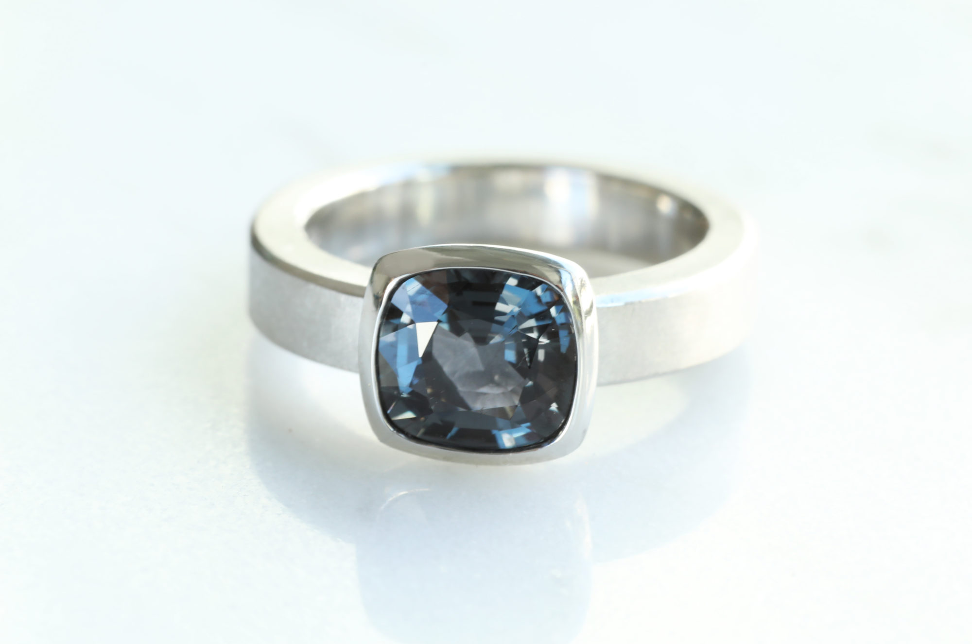 Gray Spinel Ring